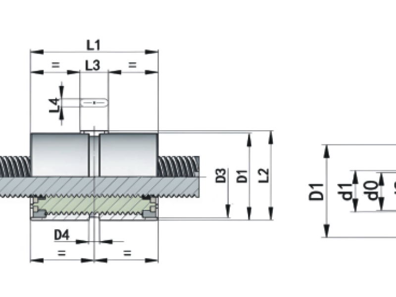 行星滚柱丝杠副-RV 技术参数